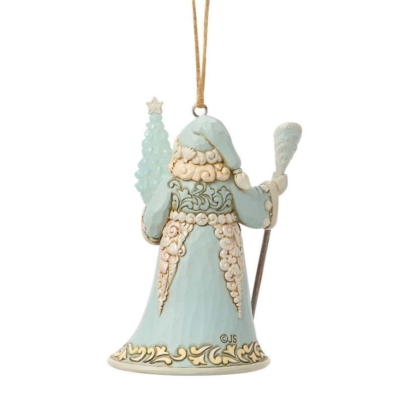 Santa with Sea Glass Tree Orn