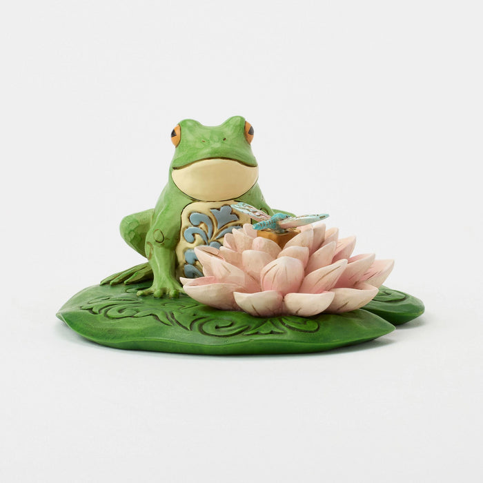 Frog on Lilypad Figurine