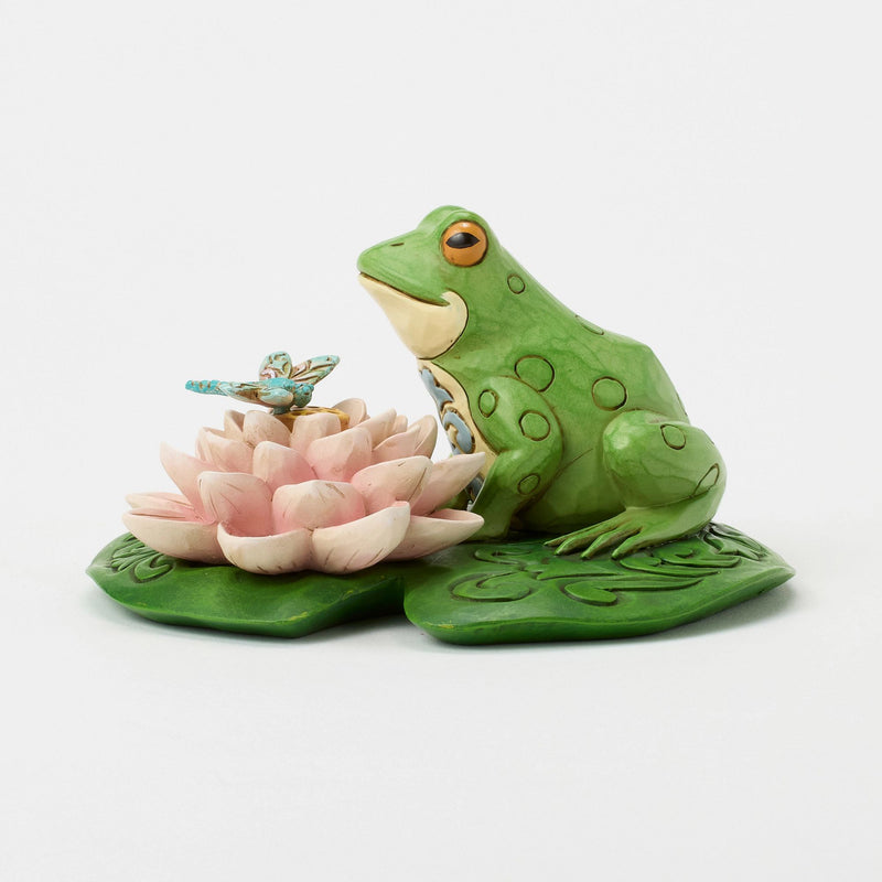 Frog on Lilypad Figurine