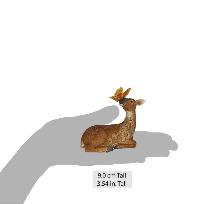 Deer with Butterfly Figurine