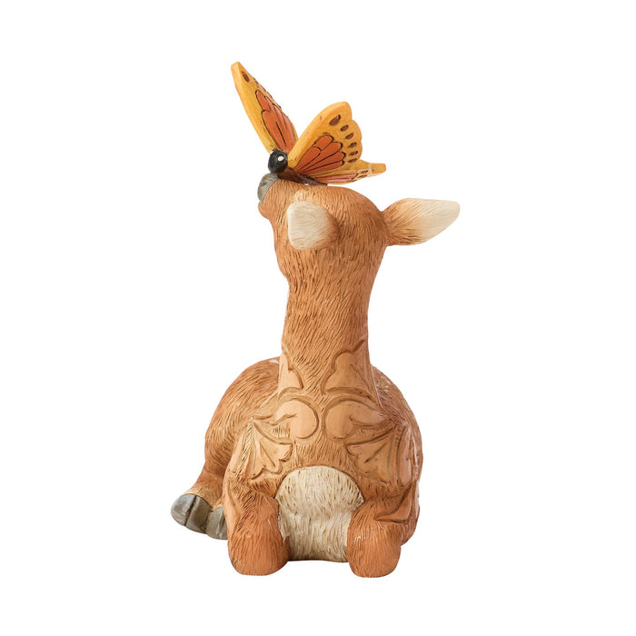 Deer with Butterfly Figurine