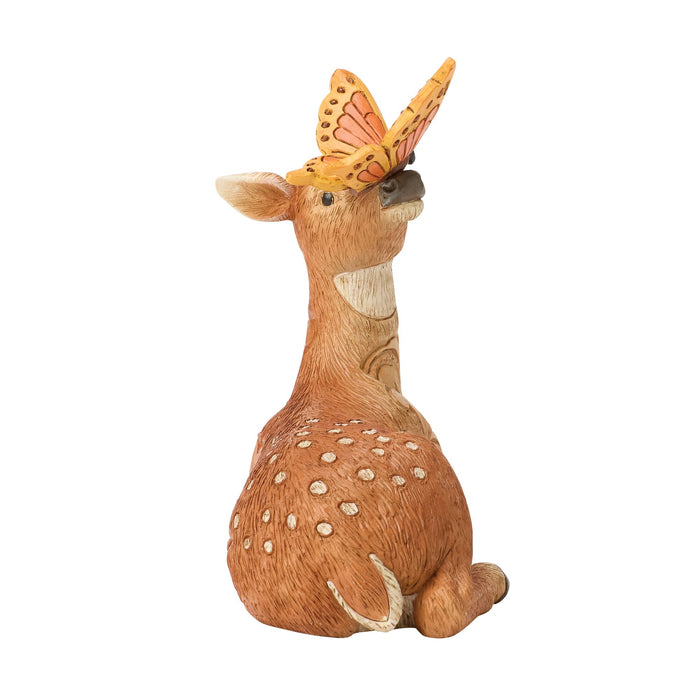 Deer with Butterfly Figurine