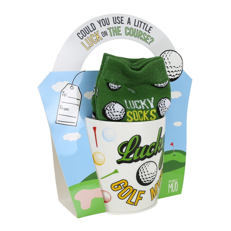 Lucky Golf Mug and Sock Set