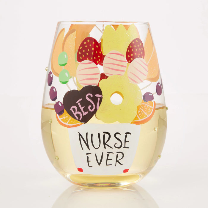 Best Nurse Stemless Wine Glass