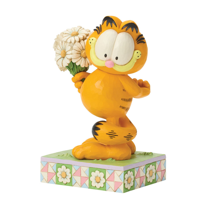 Garfield Holding Daisies