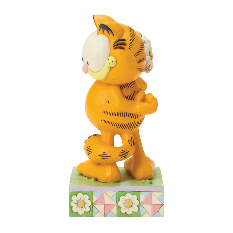 Garfield Holding Daisies