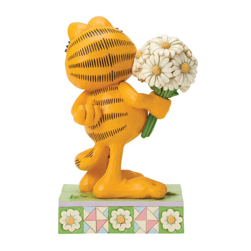 Garfield Holding Daisies