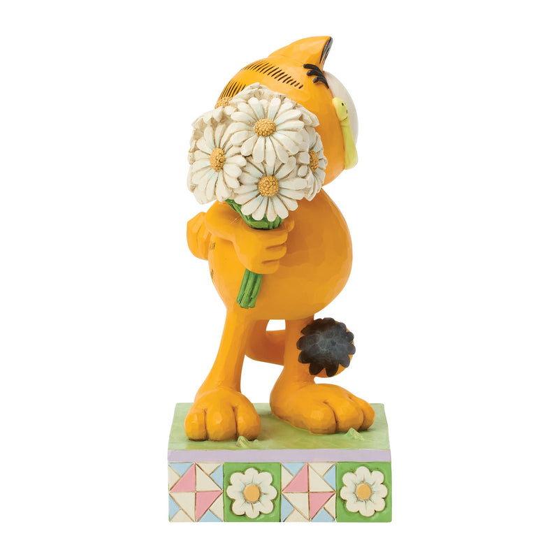 Garfield Holding Daisies