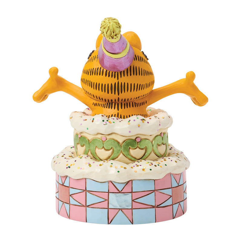 Garfield Popping Out of Cake