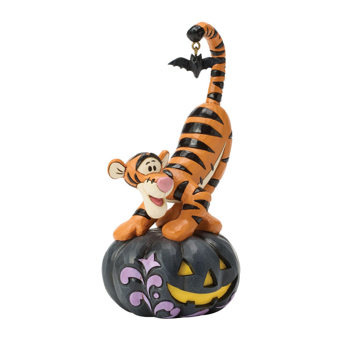 Tigger on black Jack-o-Lantern