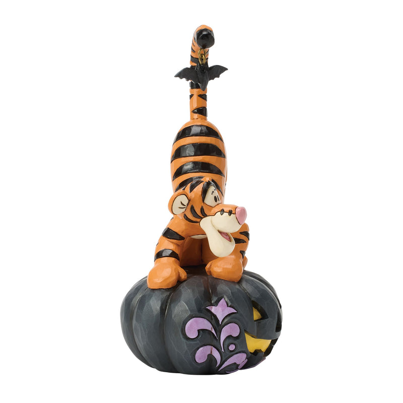 Tigger on black Jack-o-Lantern