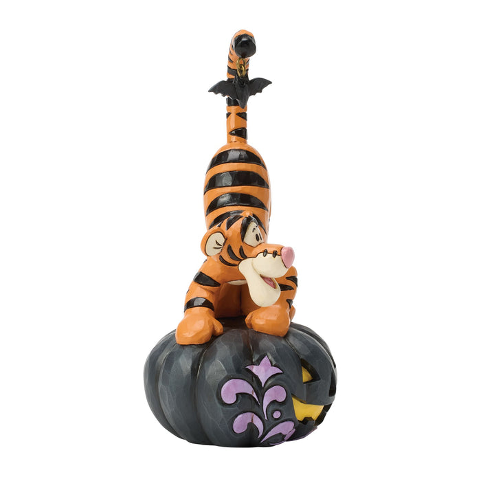 Tigger on black Jack-o-Lantern