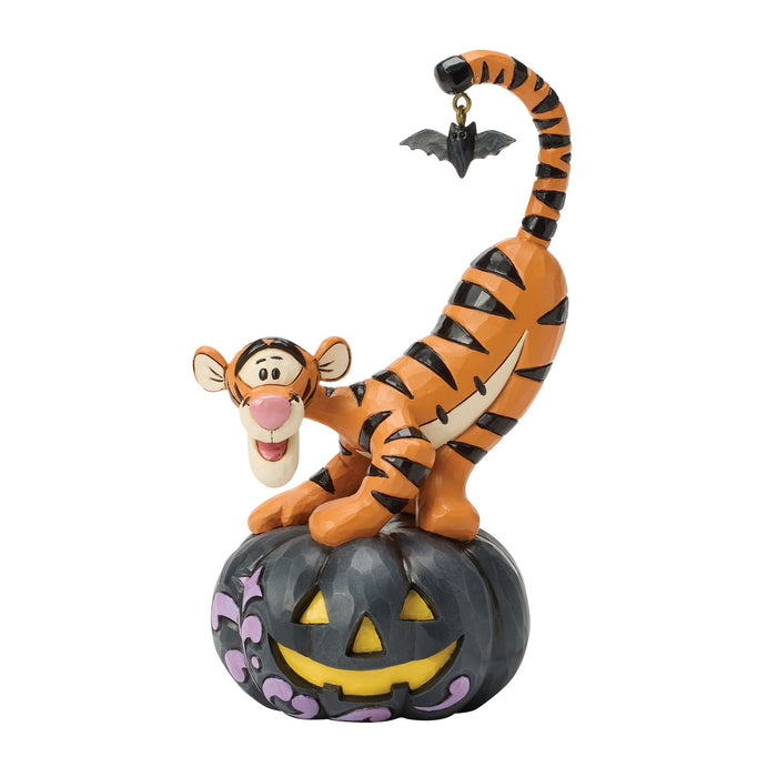 Tigger on black Jack-o-Lantern