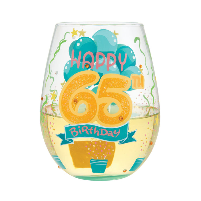 Happy 65th Birthday Stemless