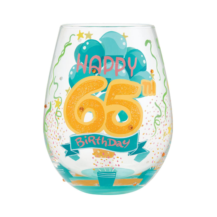 Happy 65th Birthday Stemless