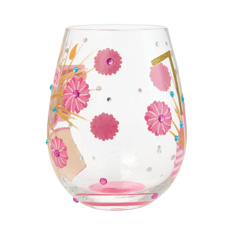 Happy 75th Birthday Stemless