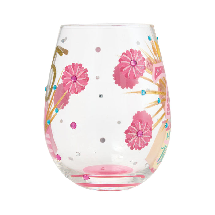 Happy 75th Birthday Stemless