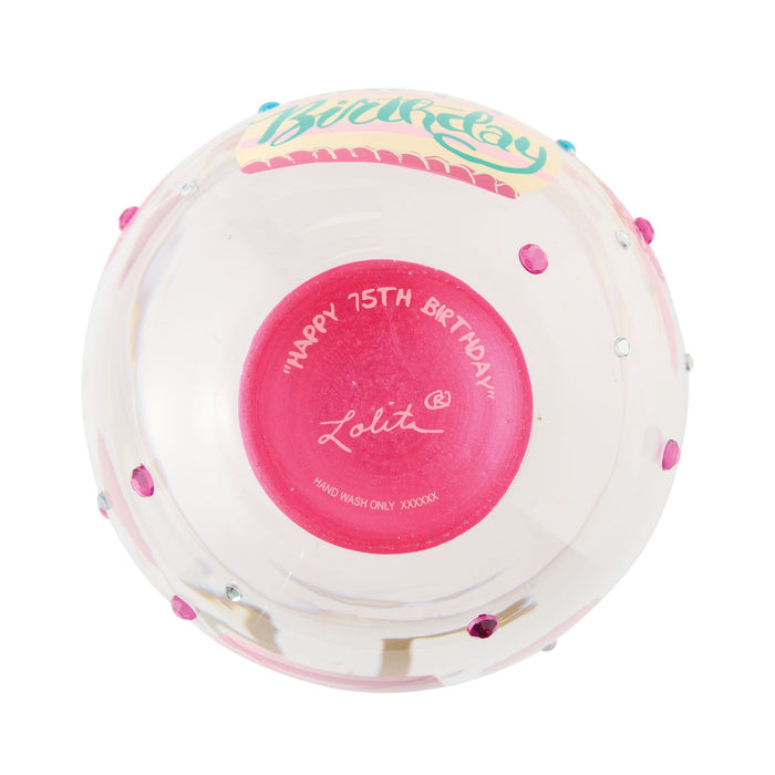 Happy 75th Birthday Stemless