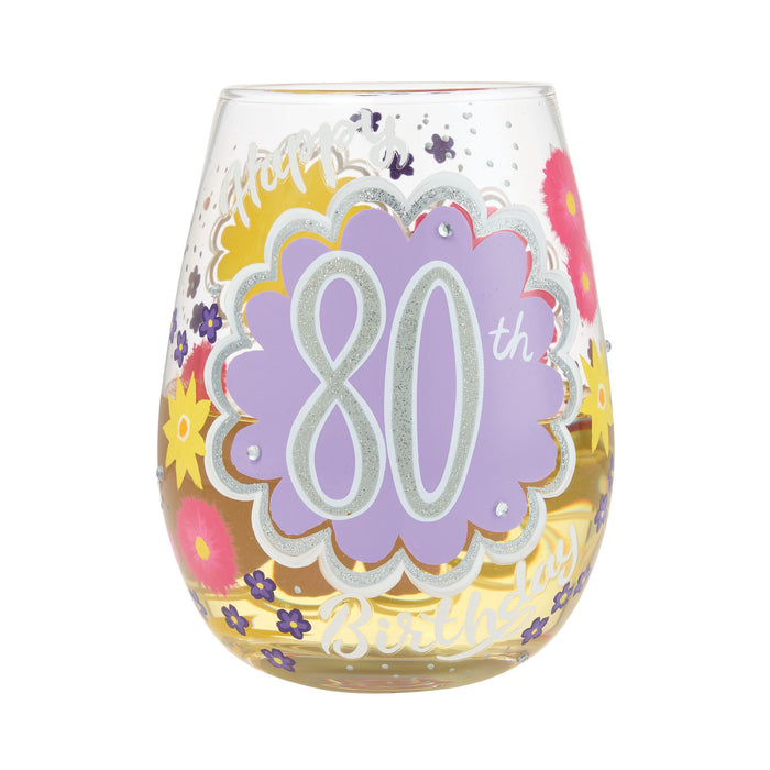 Happy 80th Birthday Stemless