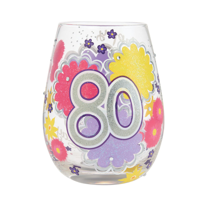 Happy 80th Birthday Stemless