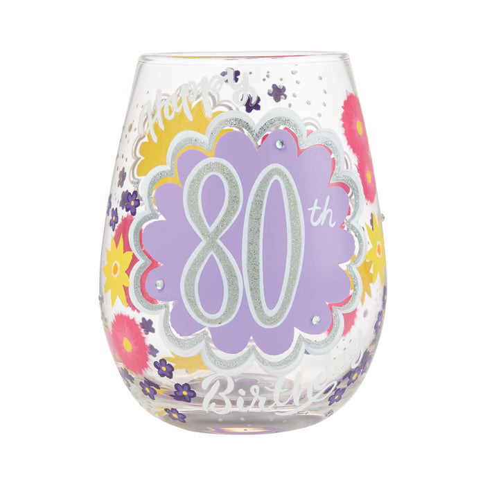Happy 80th Birthday Stemless