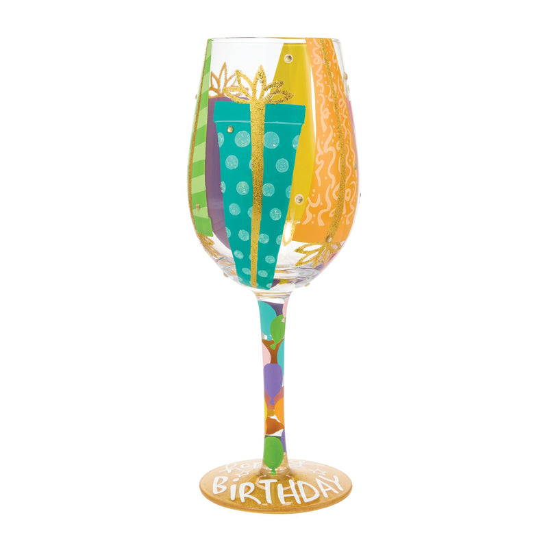 Birthday Bounty Wine Glass