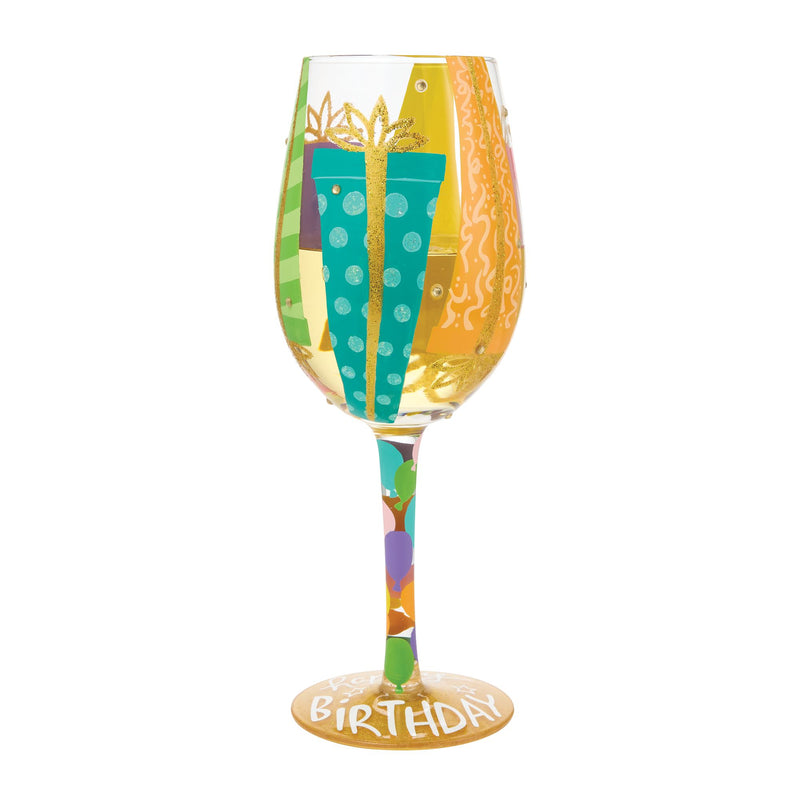 Birthday Bounty Wine Glass