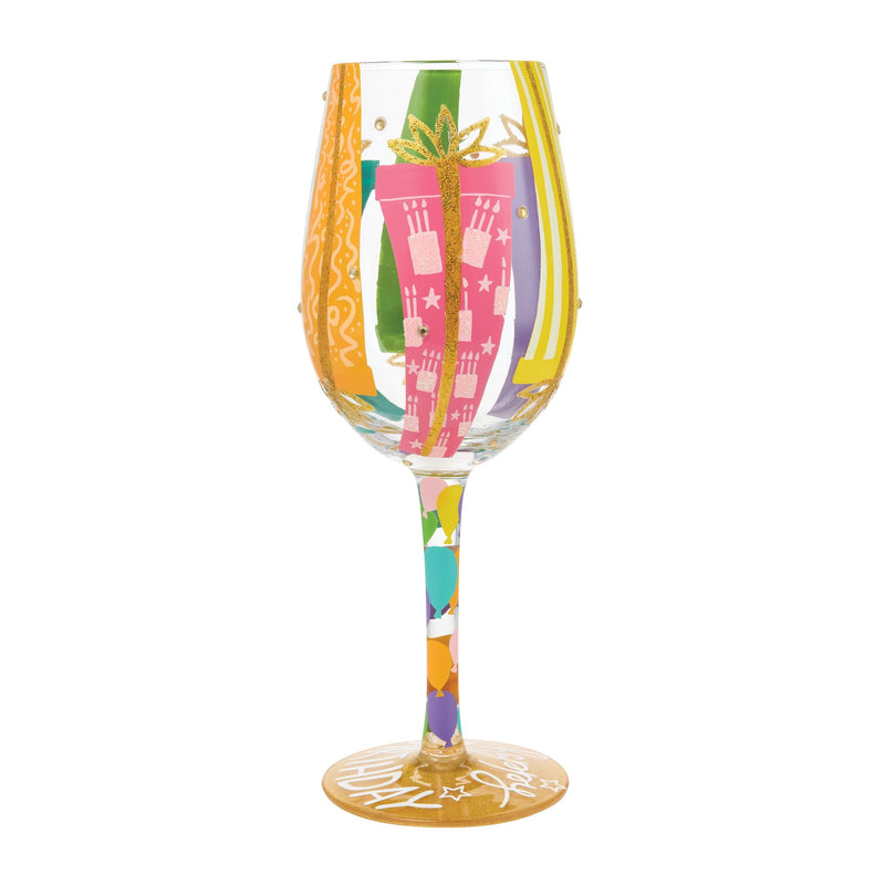 Birthday Bounty Wine Glass