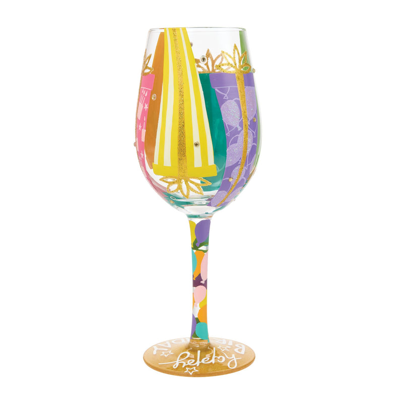 Birthday Bounty Wine Glass