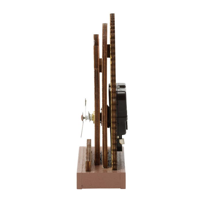 Purrfect Time  Wood Desk Clock