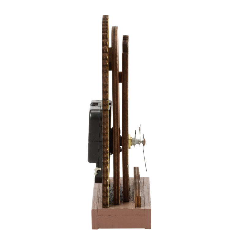 Purrfect Time  Wood Desk Clock