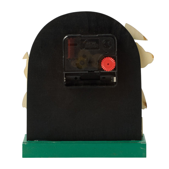 Tee Time Wood Desk Clock