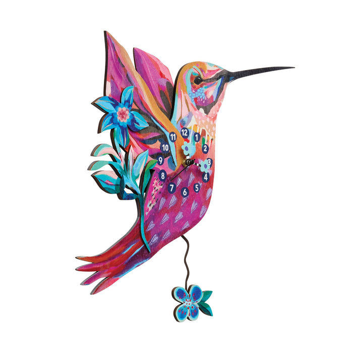 Sweet Nectar Wood Wall Clock