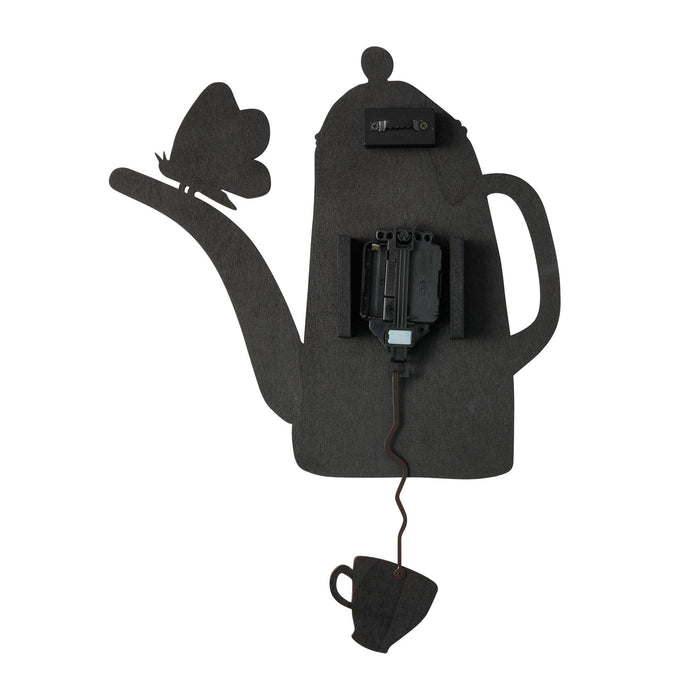 Cup of Time Wood Wall Clock