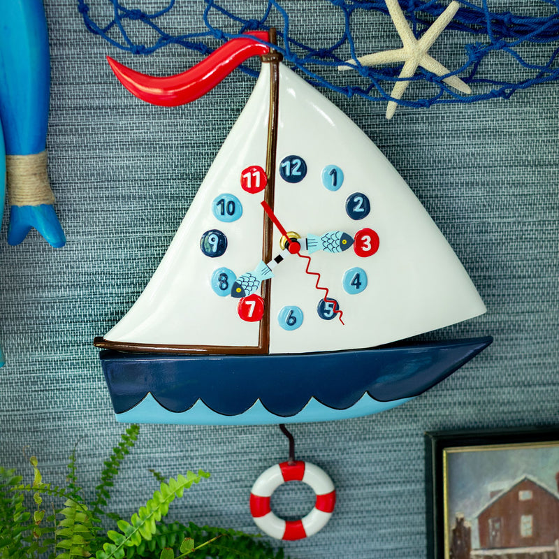 Smooth Sailing Wall Clock