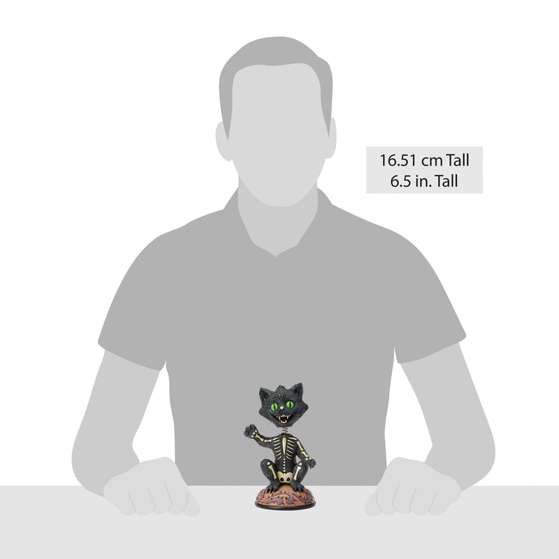 Bobble Head Black Cat Figurine