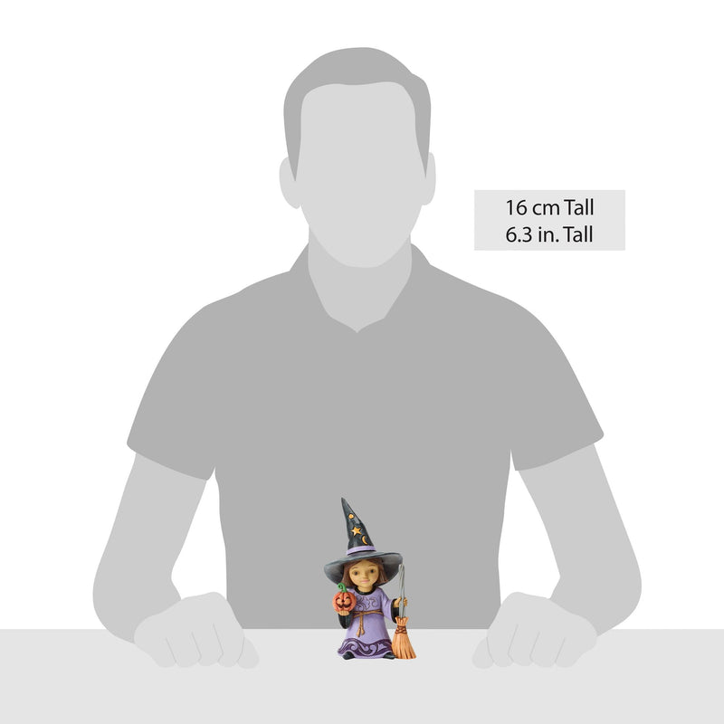 Witch with Broom Figurine