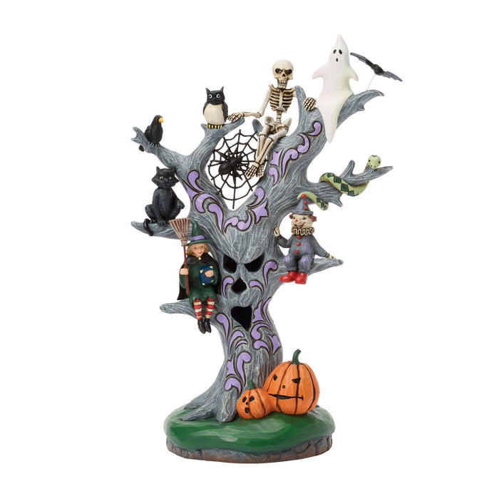 Scary LED Tree Figurine