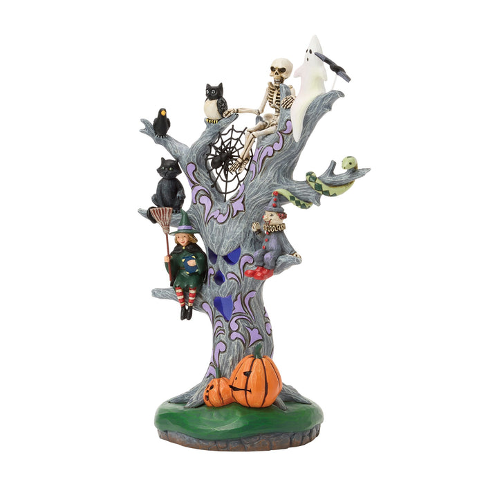 Scary LED Tree Figurine