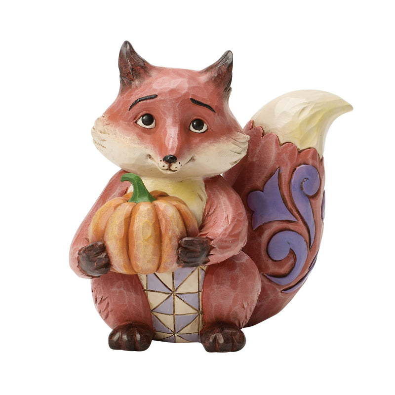 Fox with Pumpkin FIgurine