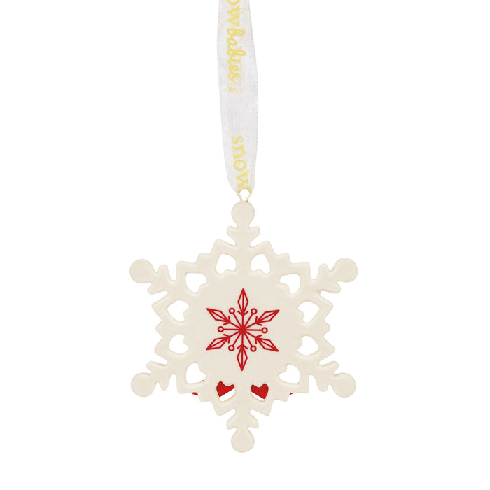 Snowflake Kisses ornament