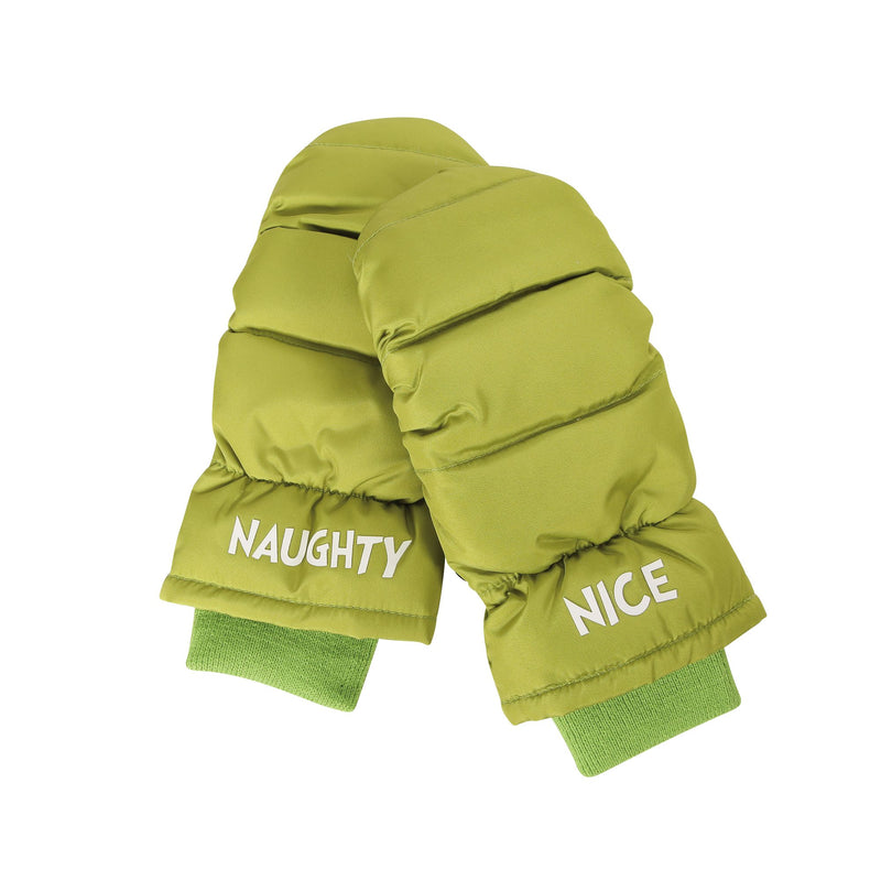 Grinch Puffer Mittens