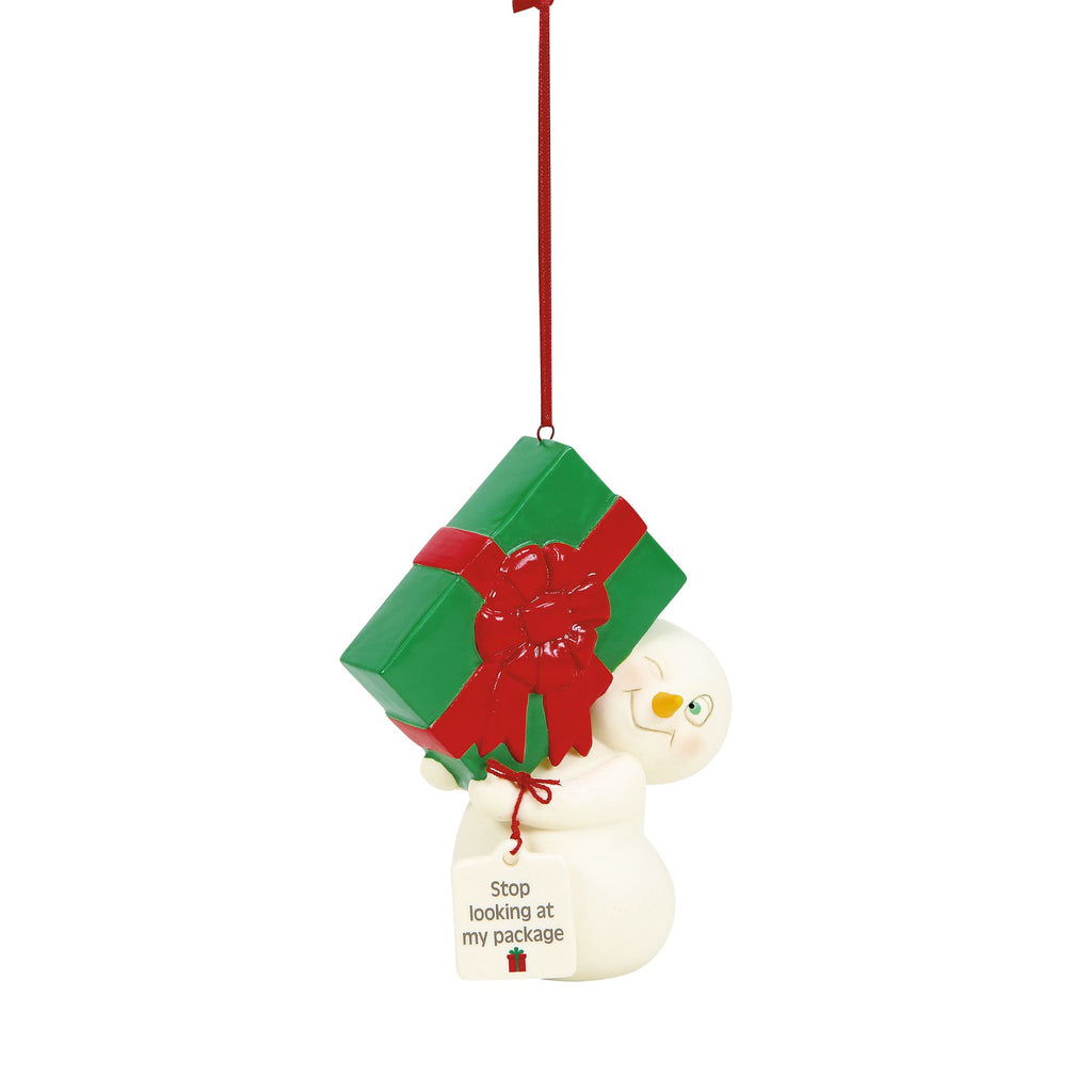 Stop Looking At My Package orn — Enesco Gift Shop
