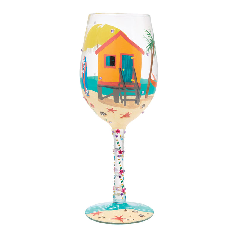 Little Beach House Wine Glass