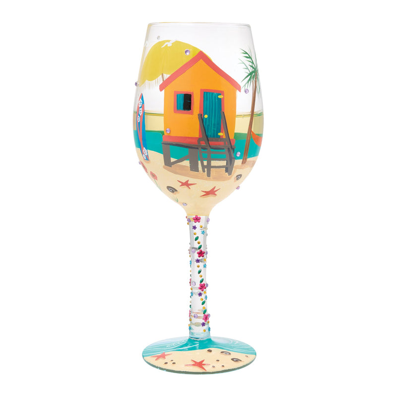 Little Beach House Wine Glass