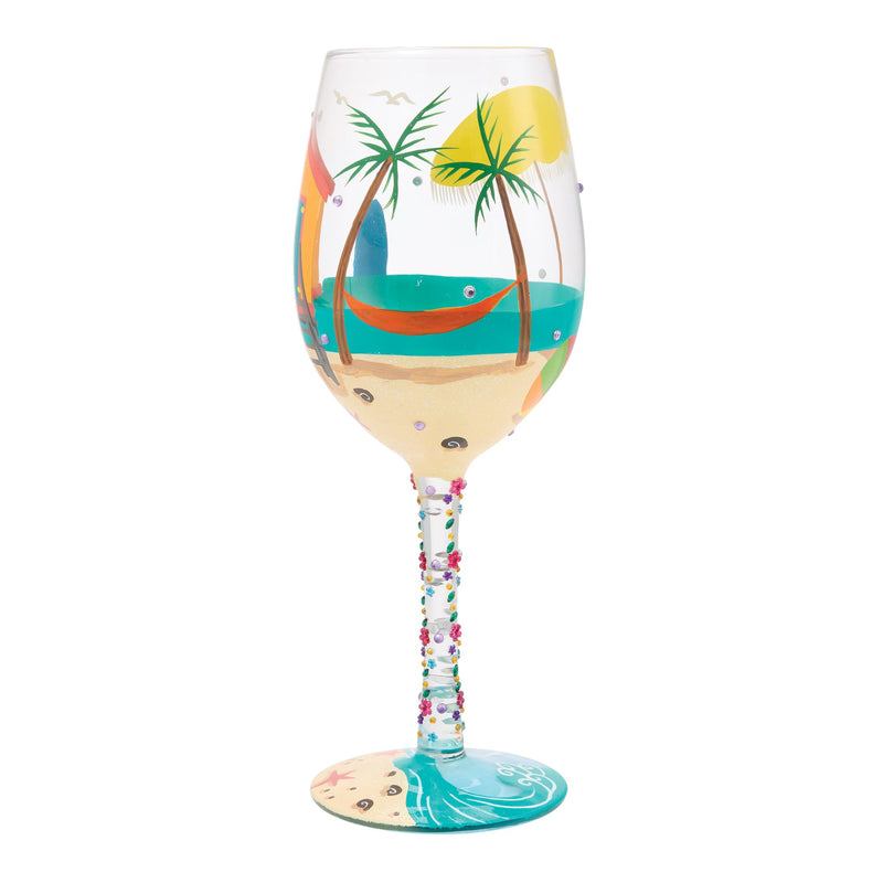 Little Beach House Wine Glass