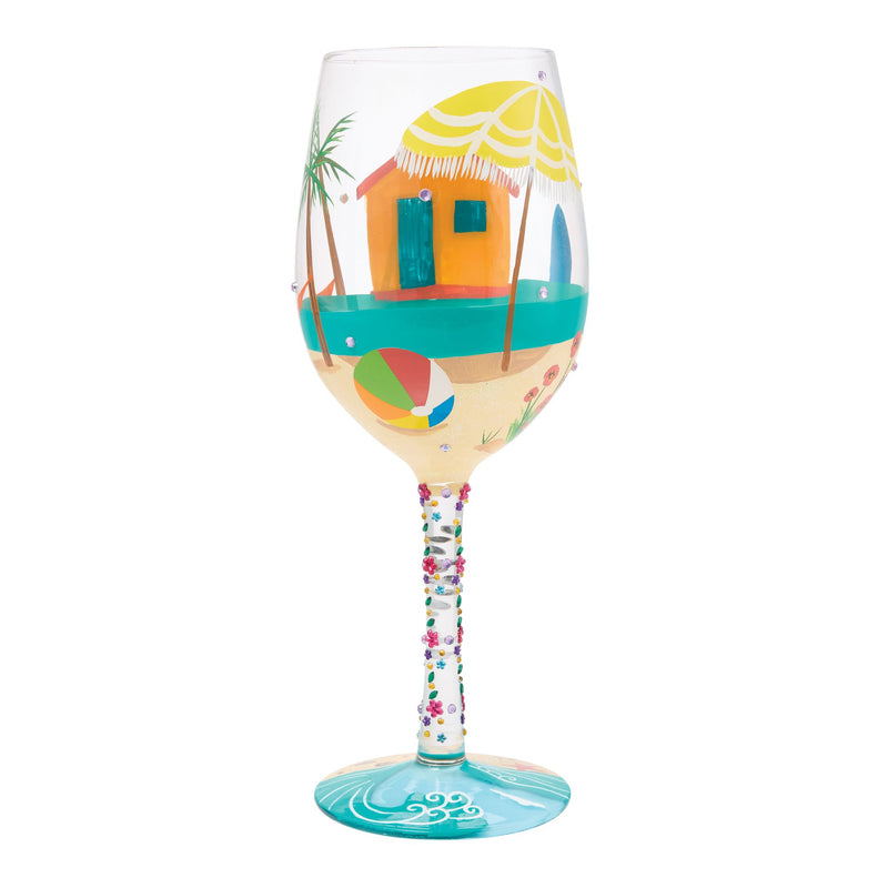 Little Beach House Wine Glass