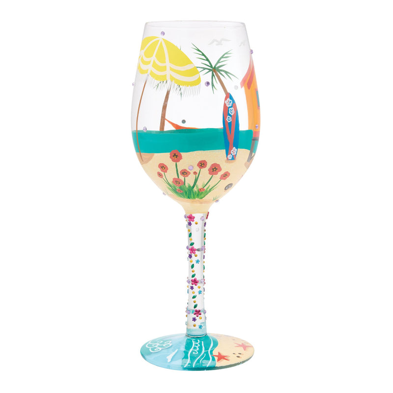 Little Beach House Wine Glass
