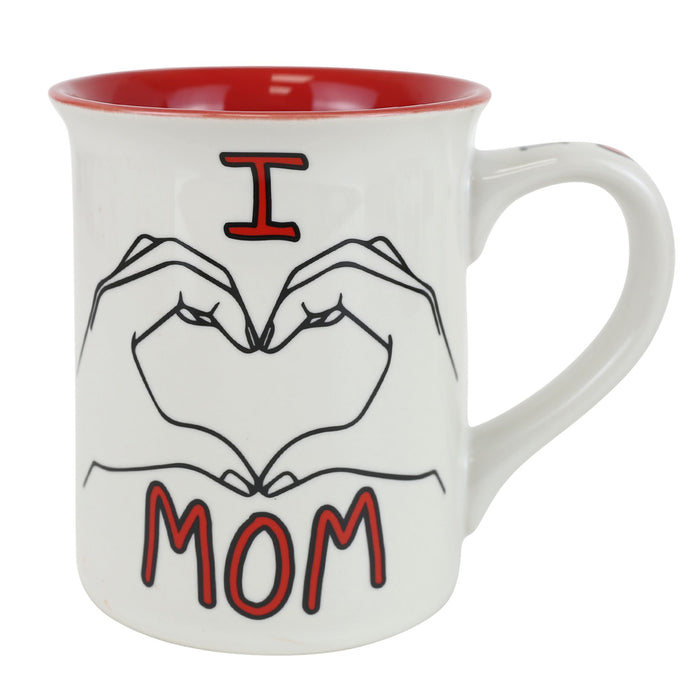 I Heart Hand Mom Mug