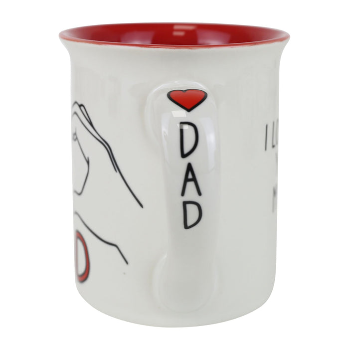 I heart Hand Dad Mug